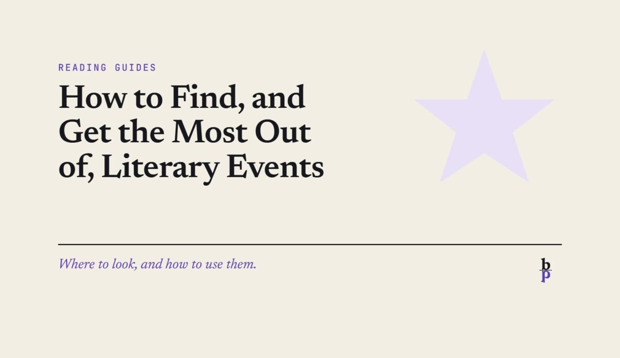 How to Find, and Get the Most Out of, Literary Events: a BookPros Reading Guides article
