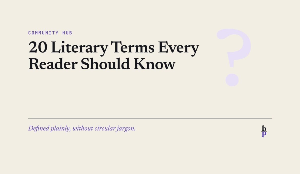 20 Literary Terms Every Reader Should Know: a BookPros Community Hub article